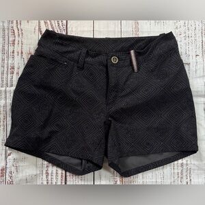 Sherpa Adventure Gear Jatra Outdoor Hiking Shorts Womens Sz 2 Black Gray